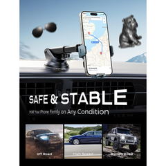 Wireless Car Charger, 15W Fast Charging Auto Clamping