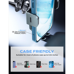 Wireless Car Charger, 15W Fast Charging Auto Clamping