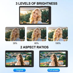 Phone Selfie Monitor Screen Wireless Magnetic Mount Vlog Phone Rear Camera Selfie WiFi Bluetooth Connection for Selfie Live