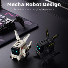 Deviceus 65W USB C Charger, Alpha65 Robot Fast GaN Charger Block, 3-Port Fast Power Adapter