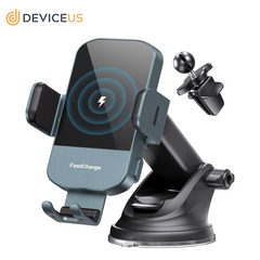 Wireless Car Charger, 15W Fast Charging Auto Clamping