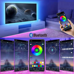 TV Backlight LED Strip Light RGB 5050 Bluetooth App Control