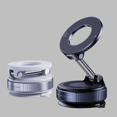 Strong Magnetic Car Phone Holder – Foldable, 360° Adjustable | Vacuum Mount for Car, Desk, Bathroom