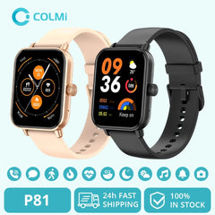 Unisex P71 Smartwatch with Voice Calling, Health Monitoring, IP68 Waterproof, Smart Notifications, and Voice Assistant