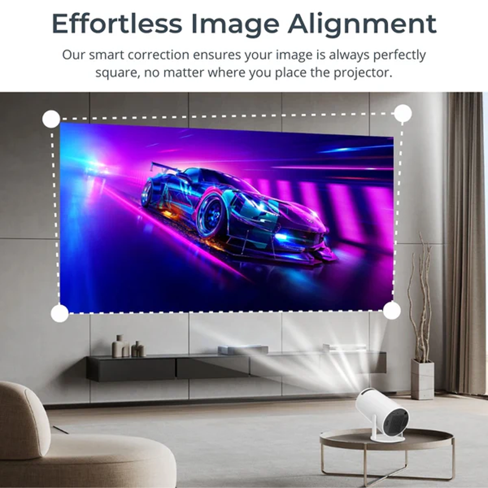 4K HD Mini Projector, Smart WiFi 2.4G/5G Android 11.0 Projector for Walls Ceilings