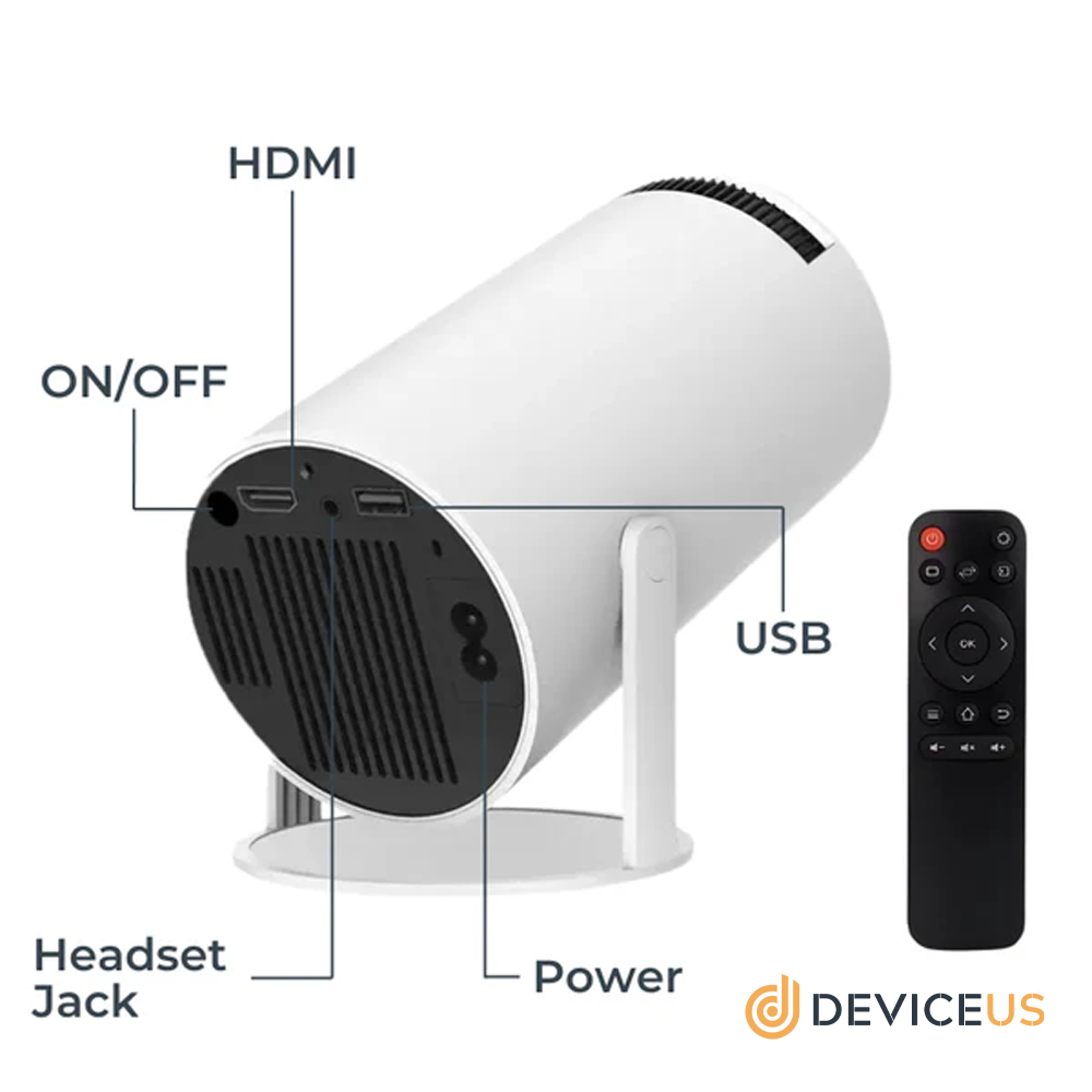 4K HD Mini Projector, Smart WiFi 2.4G/5G Android 11.0 Projector for Walls Ceilings