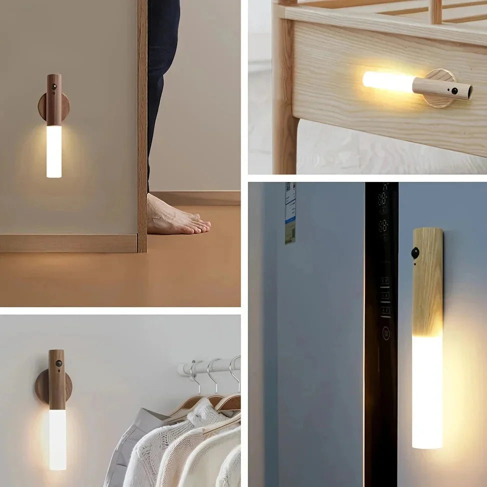 Motion Detection LED Rechargeable Night Light with Magnetic Base