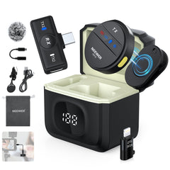 NEEWER KM18 Wireless Lavalier Microphone for iPhone/USB C