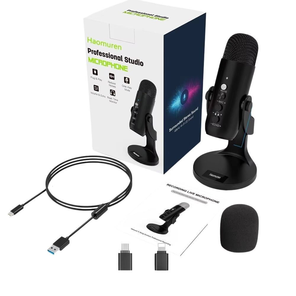 Condenser Microphone USB Tabletop Mic
