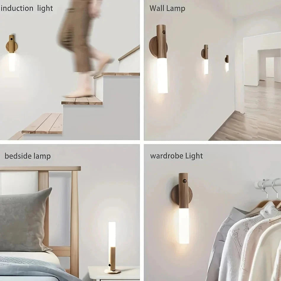 Motion Detection LED Rechargeable Night Light with Magnetic Base