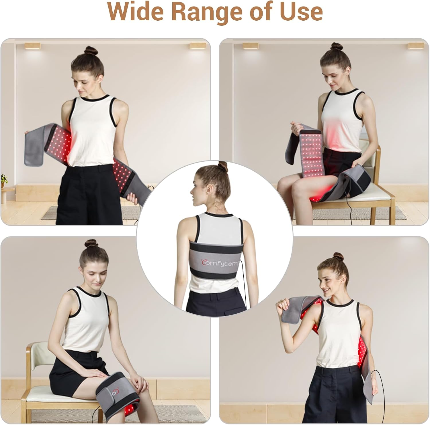 Deviceus FlexRelief Pro Red Light Therapy Belt