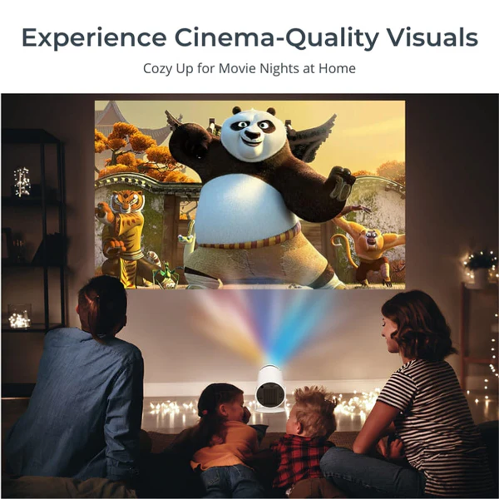 4K HD Mini Projector, Smart WiFi 2.4G/5G Android 11.0 Projector for Walls Ceilings