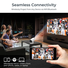 4K HD Mini Projector, Smart WiFi 2.4G/5G Android 11.0 Projector for Walls Ceilings