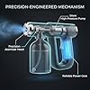 The Original Disinfectant Fogger Machine - Professional Sanitizer Sprayer - ULV Atomizer & Nano Steam Gun – Rechargeable Barber Spray Gun with Blue Light V2