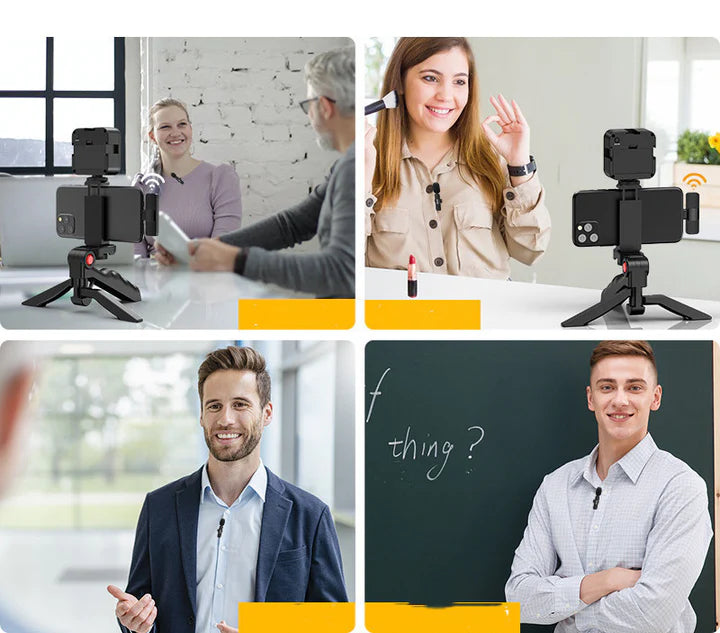 All-in-One Creator Kit – Phone Tripod, Mic & Ring Light for Pro Videos!