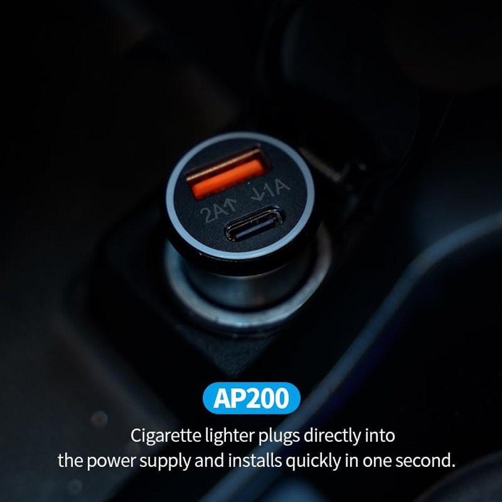 Dual Car Charger, Smart Car Kit AP200. Mobile Locator