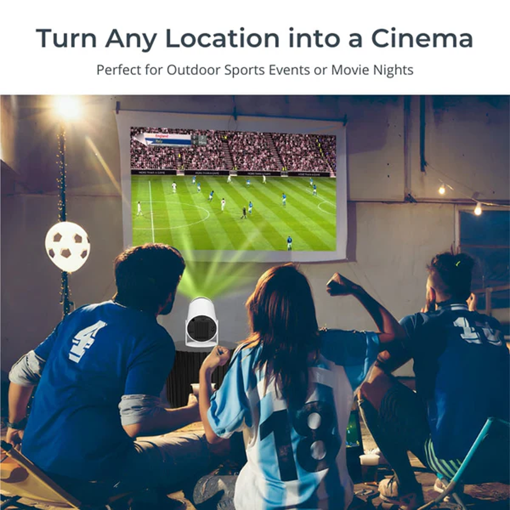 4K HD Mini Projector, Smart WiFi 2.4G/5G Android 11.0 Projector for Walls Ceilings