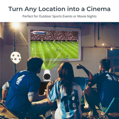 4K HD Mini Projector, Smart WiFi 2.4G/5G Android 11.0 Projector for Walls Ceilings