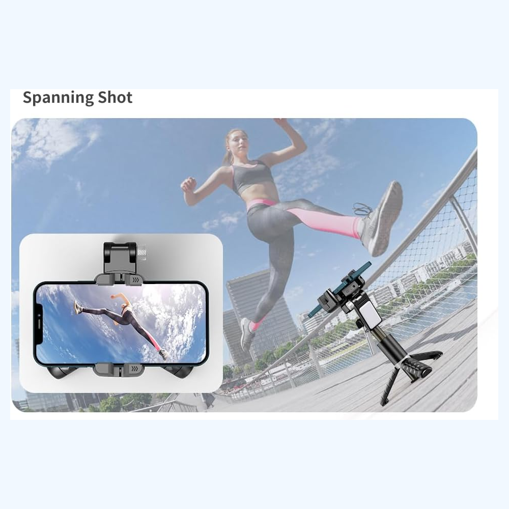 Gimbal Stabilizer for Smartphones,3-Axis Stabilizer Tracking Selfie Stick with Tripod