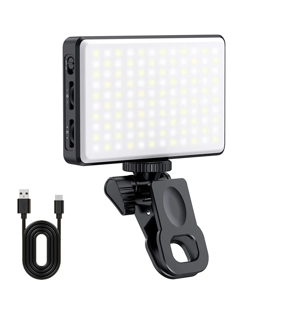 LED Selfie Light Phone Fill Light 120 LED 3000mAh Rechargeable Portable Video Light for Tiktok Vlog Video Conference Selfie