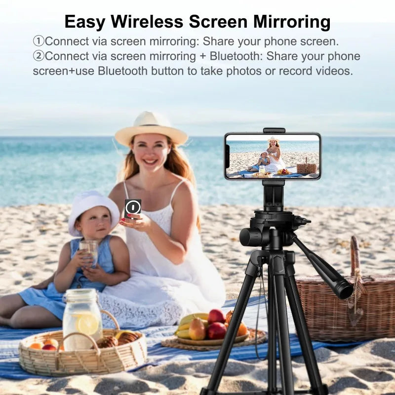 Phone Selfie Monitor Screen Wireless Magnetic Mount Vlog Phone Rear Camera Selfie WiFi Bluetooth Connection for Selfie Live