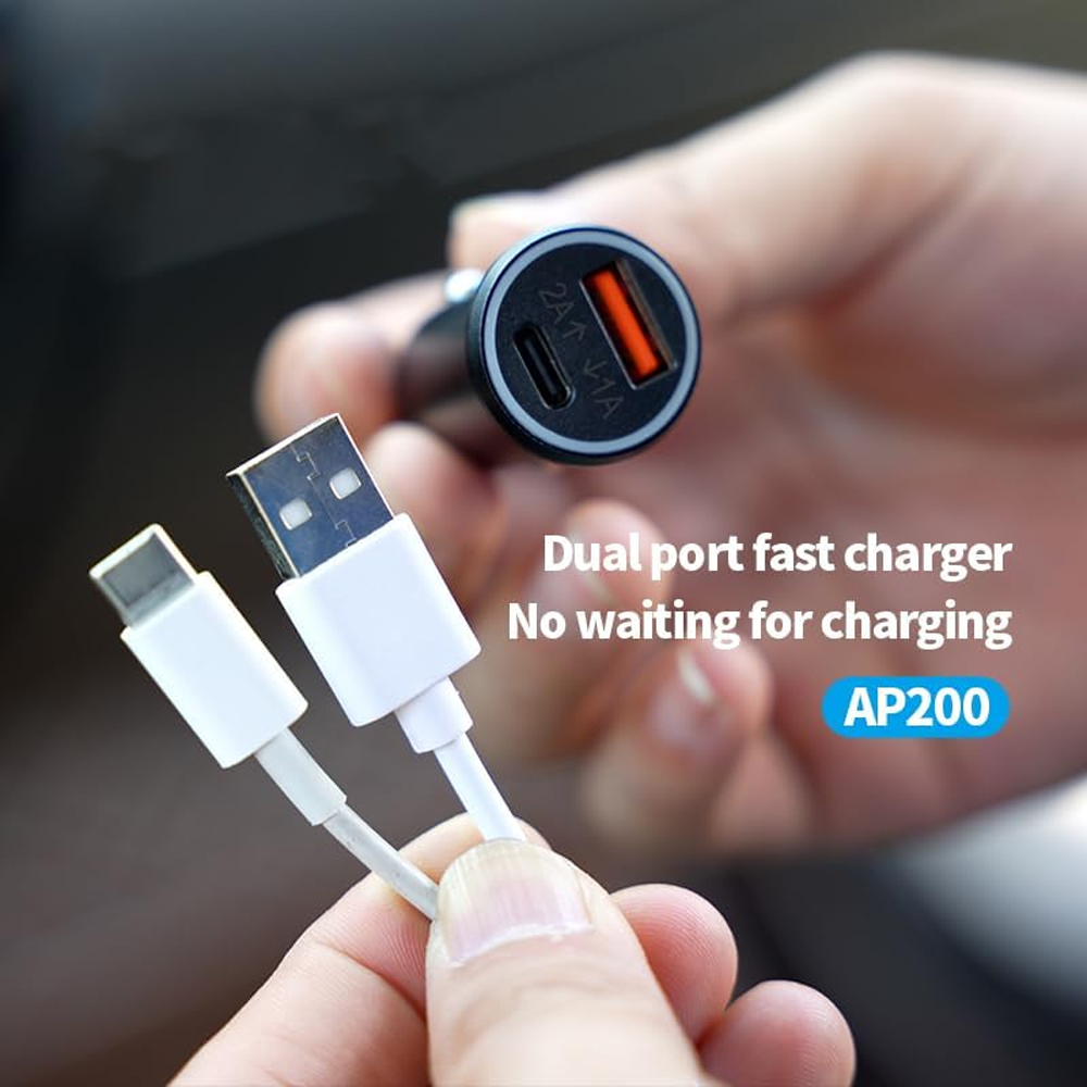 Dual Car Charger, Smart Car Kit AP200. Mobile Locator