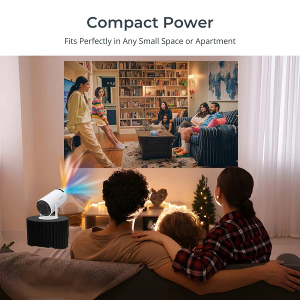4K HD Mini Projector, Smart WiFi 2.4G/5G Android 11.0 Projector for Walls Ceilings