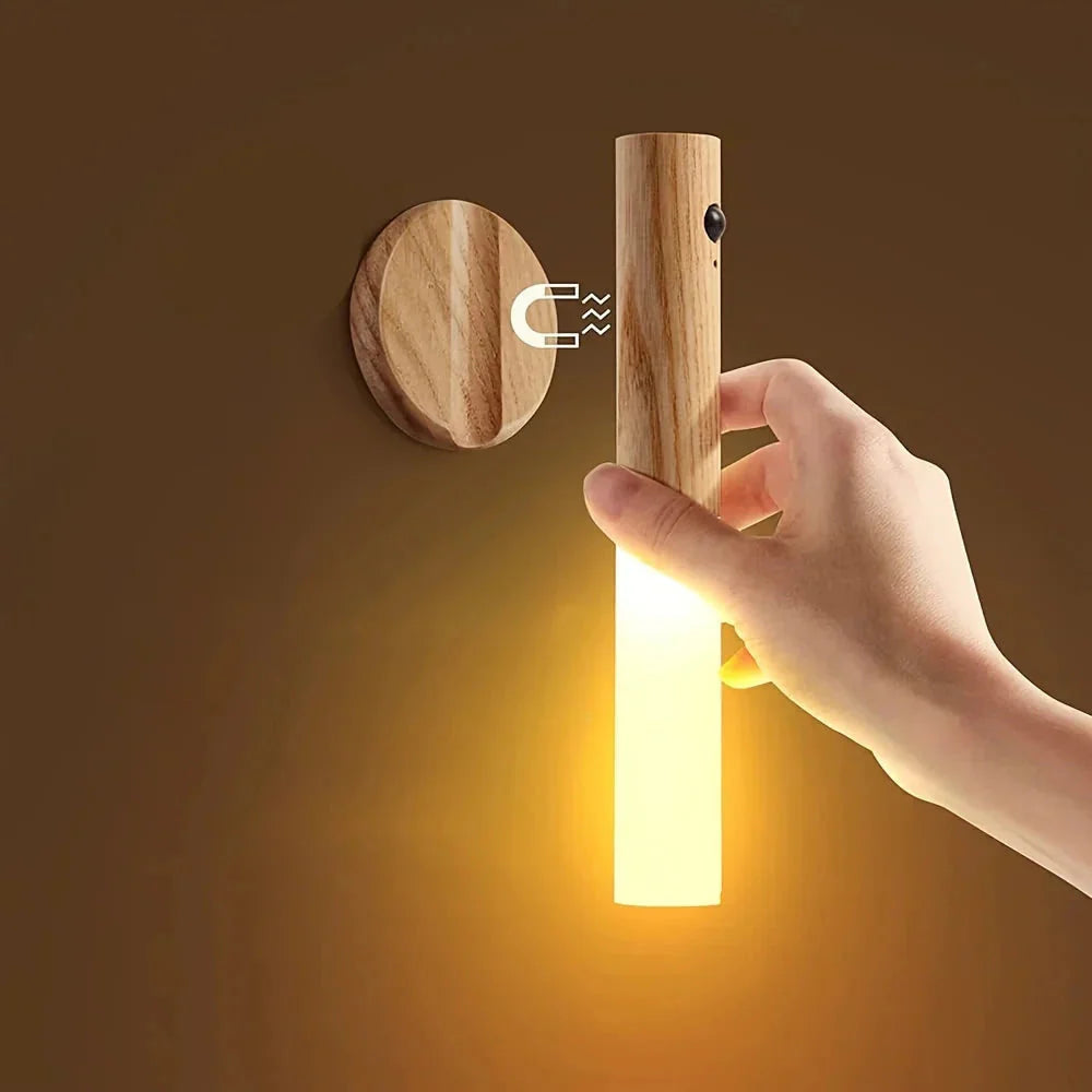 Motion Detection LED Rechargeable Night Light with Magnetic Base