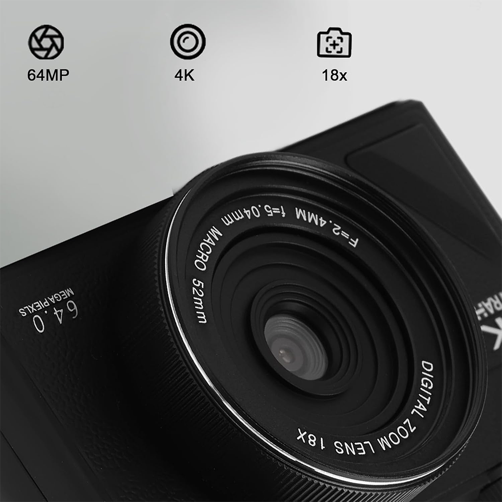 4K Digital Camera for Photography