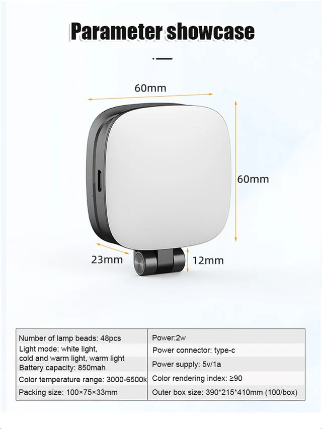 Magnetic Selfie Fill Light