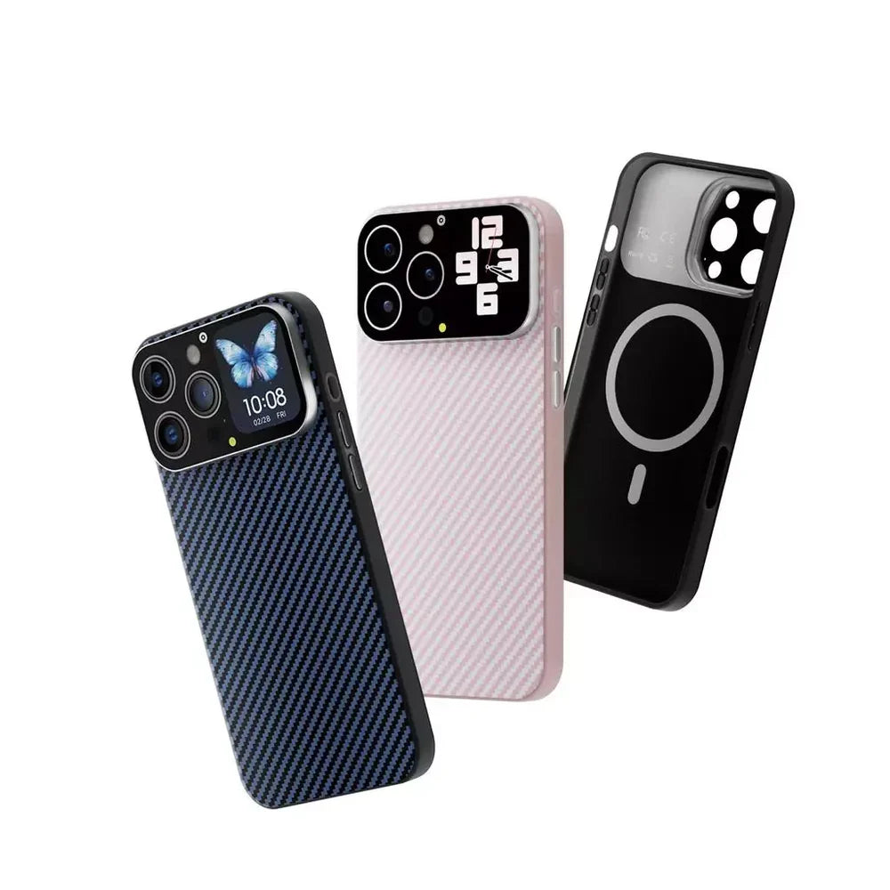Smart Display iPhone Case with 1.83″ Screen – Selfie Preview & Custom Photo Display
