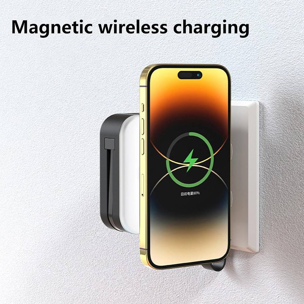 Powerpack Universal 5 in 1 Travel Power Bank - for Magsafe Battery Pack,10000mAh Power Bank with Built in Cable