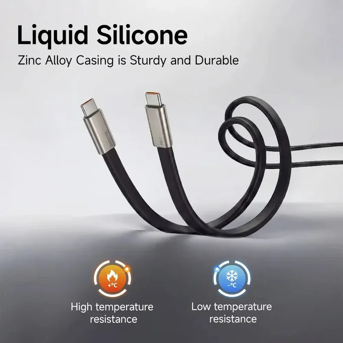240W Fast Charging Type-C Cable with Phone Stand