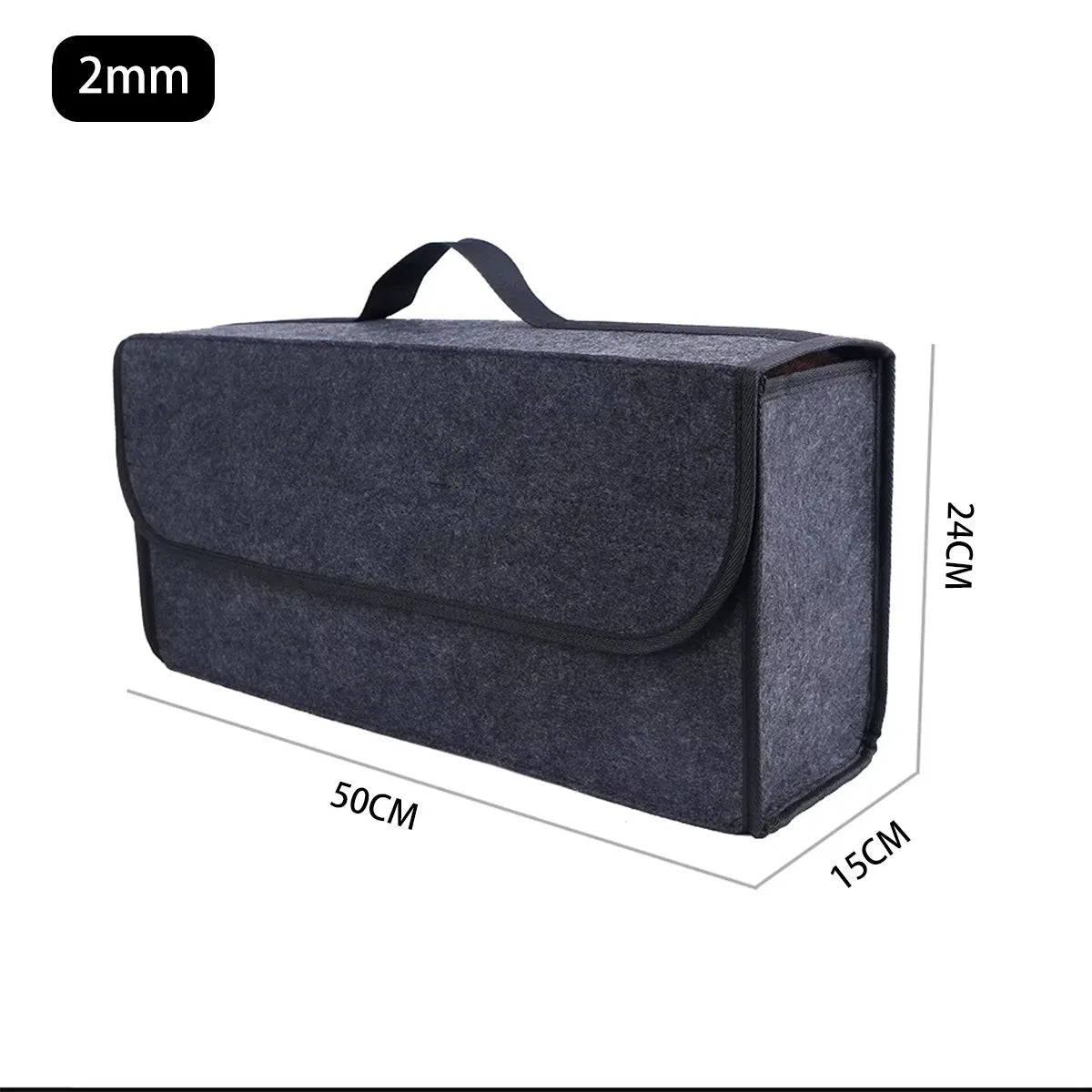 Large Anti Slip Compartment Boot Storage Organizer Tool Car Storage Bag Car Trunk Organizer Soft Felt Storage Box Accessories