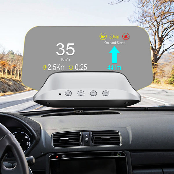 Deviceus C3 Smart Car HUD 2025 – LCD Head-Up Display with GPS, OBD2, and Safety Alerts