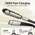 240W Fast Charging Type-C Cable with Phone Stand