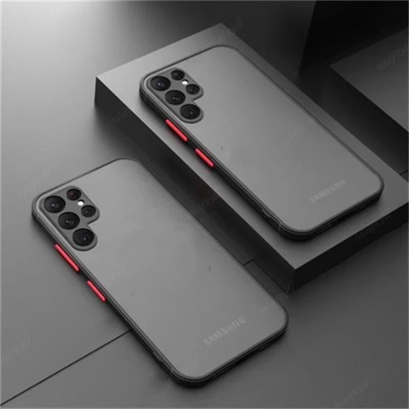 Shockproof Armor Matte Silicone Bumper Case For iPhone