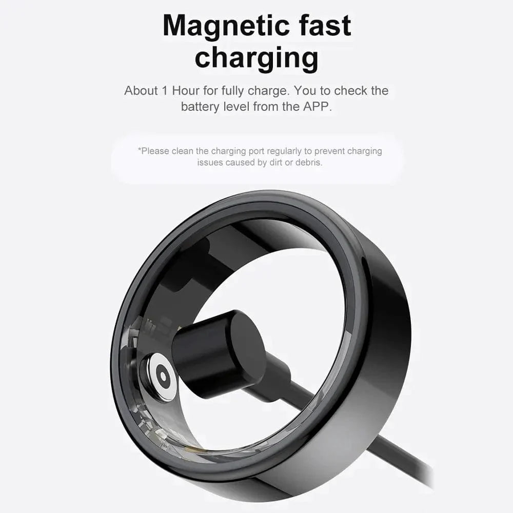 TitanX Pro Smart Ring – Titanium Health & Fitness Tracker | Waterproof | Multi-Sport Modes