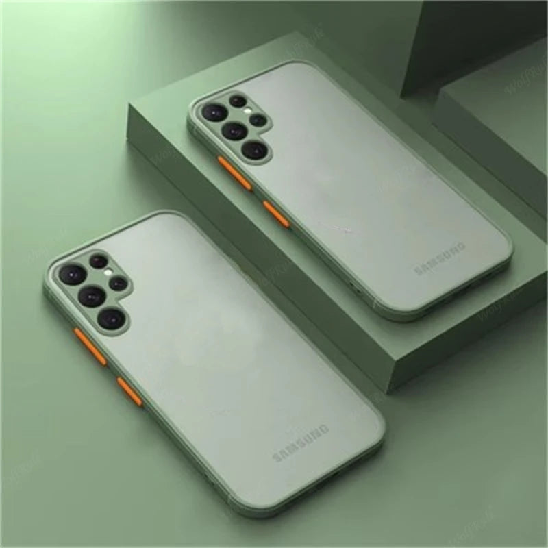 Shockproof Armor Matte Silicone Bumper Case For iPhone
