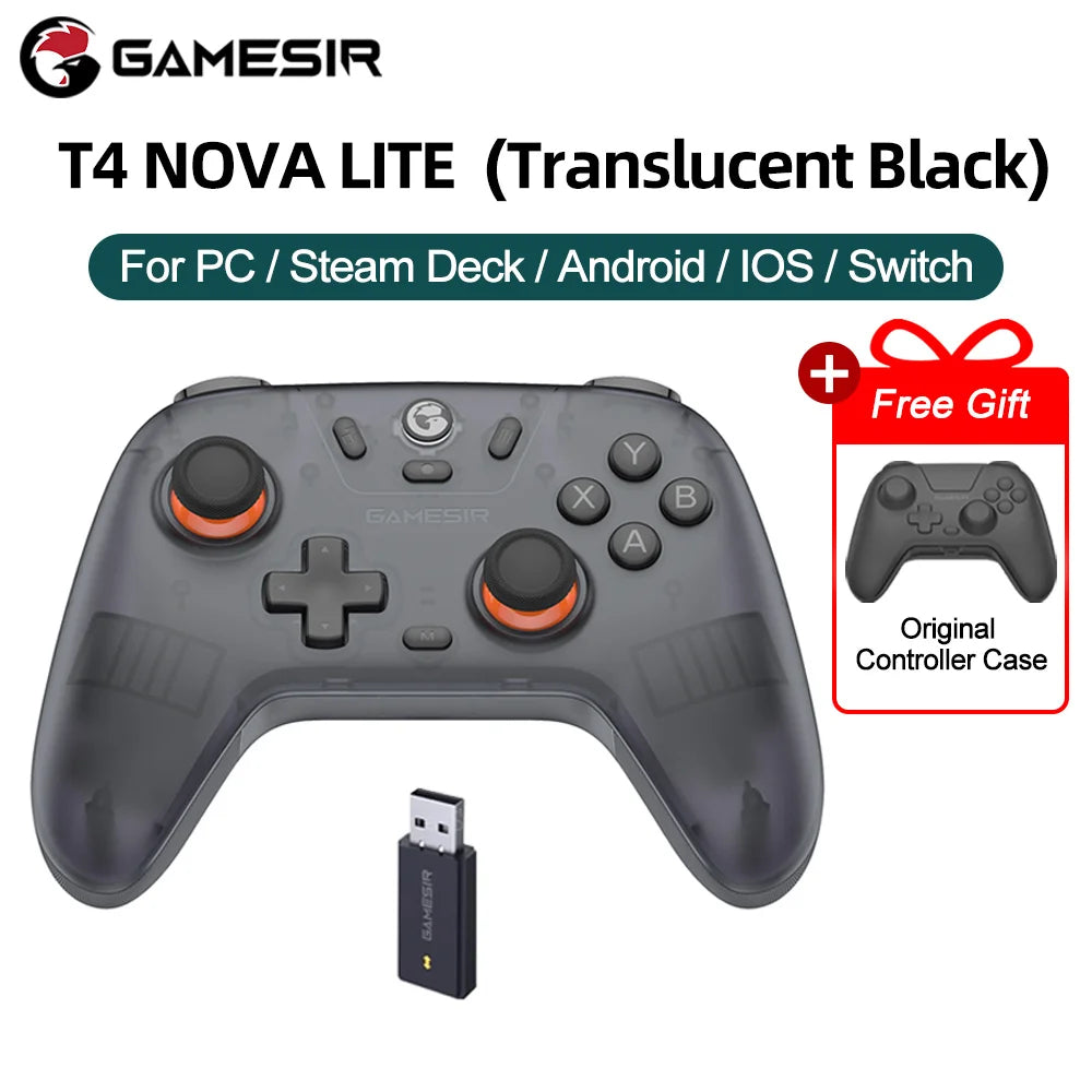 T4 Nova Lite Switch Controller Hall Effect Gamepad Nintendo Switch iPhone, Android Mobile Phone Windows PC Steam