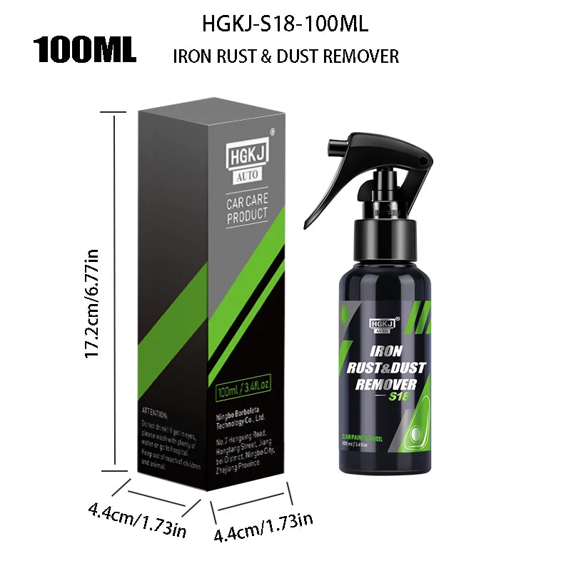 Iron Powder & Rust Remover Spray for Metal Surface Protection