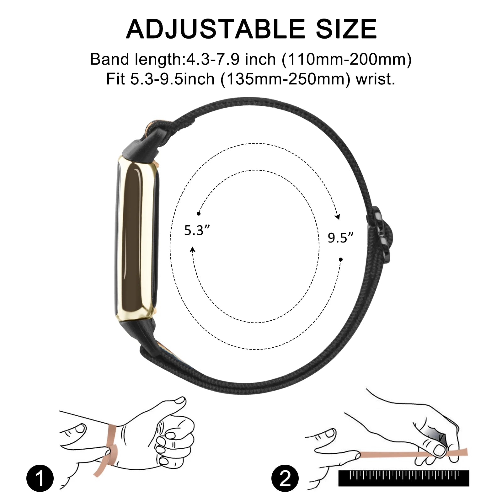 Elastic Loop Watchband For Fitbit Luxe Strap Wristband For Fitbit Luxe Watchband Bracelet Replacement Smartwatch Accessories