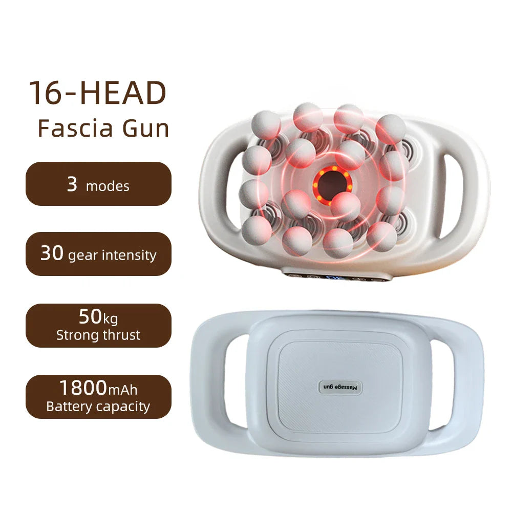 DeepStrike™ Massage Gun: 16 Heads, Full-Body Bliss 💆