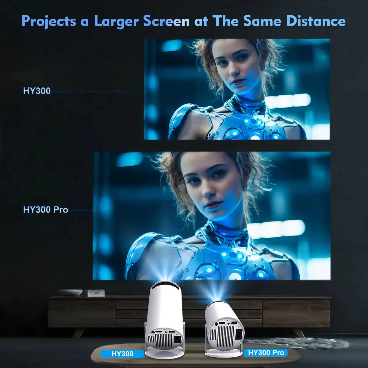 Magcubic Projector Hy300 4K Android 11 Dual Wifi6 200 ANSI Allwinner H713 BT5.0 1080P 1280*720P Home Cinema Outdoor Projetor