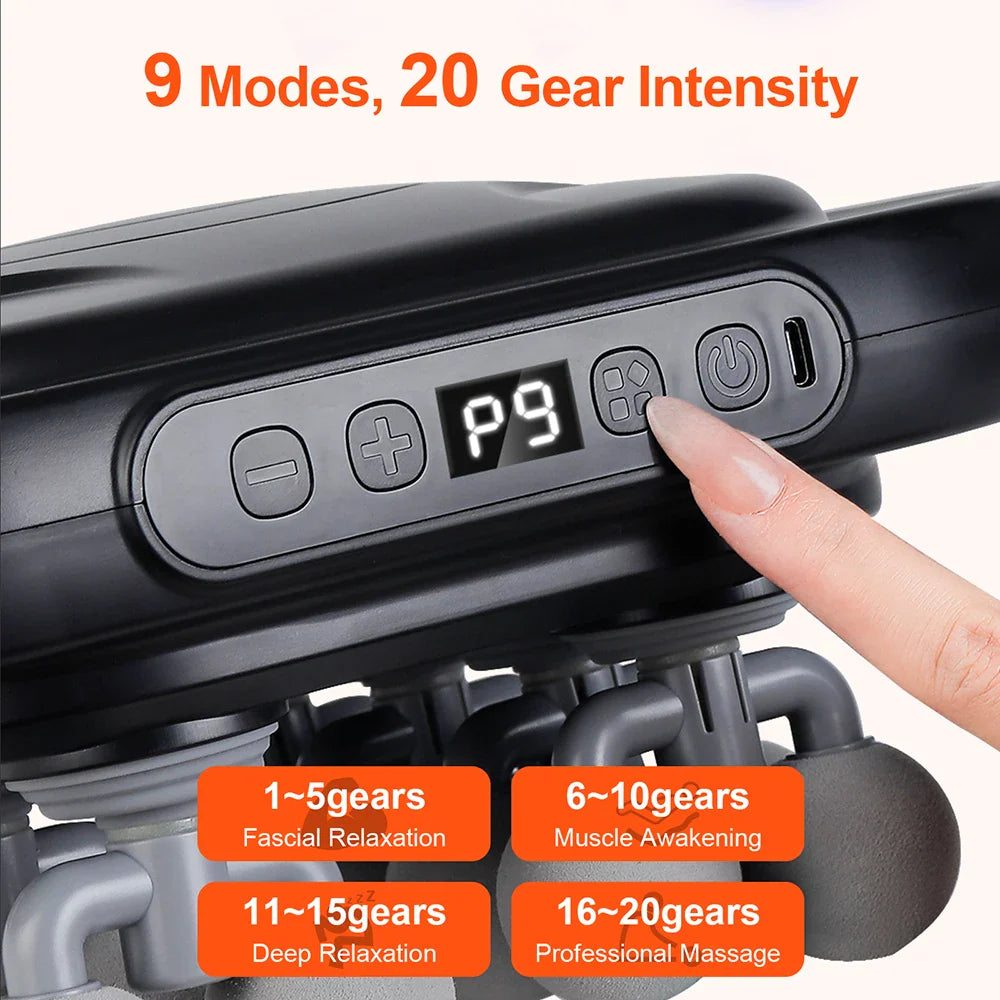 DeepStrike™ Massage Gun: 16 Heads, Full-Body Bliss 💆