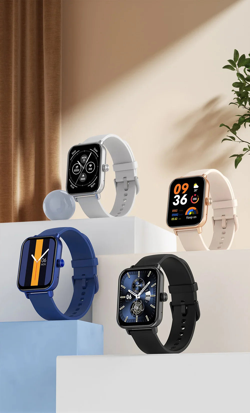 Unisex P71 Smartwatch with Voice Calling, Health Monitoring, IP68 Waterproof, Smart Notifications, and Voice Assistant