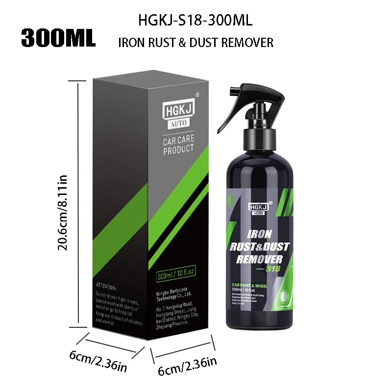 Iron Powder & Rust Remover Spray for Metal Surface Protection