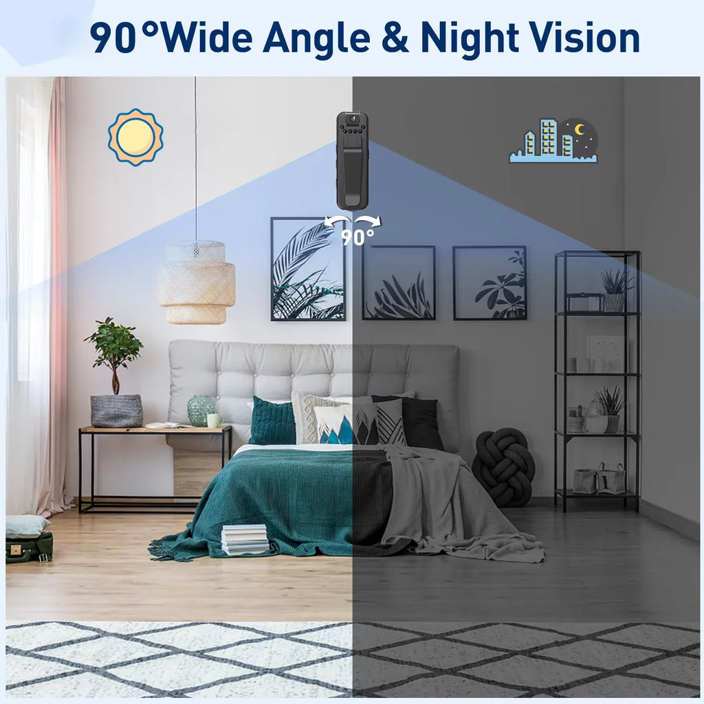 Stealth360 BodyCam – Rechargeable, All-Angle Vision