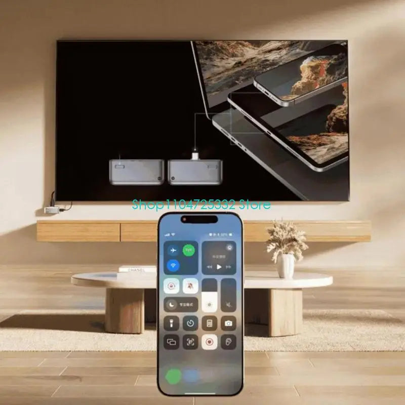 P5EA Radio Link Set 50m Transmission 4K Decoding Outlet Play Plan Consistent Laptops Tablets Projection Systems