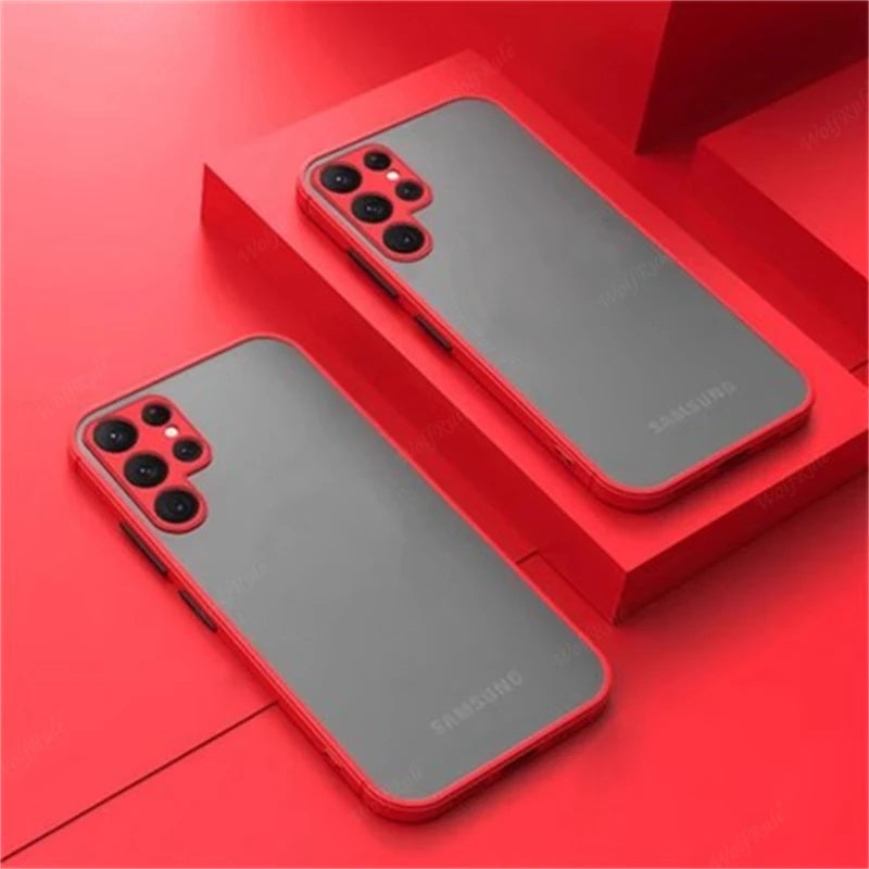Shockproof Armor Matte Silicone Bumper Case For iPhone